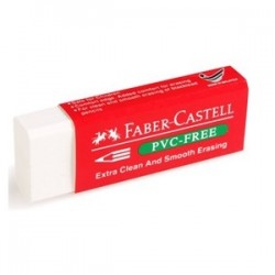 BORRADOR PVC CHICO BLANCO LAPIZ FABER-CASTELL