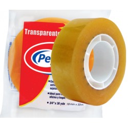 Pegafan Transparente Cinta Adhesiva de 3/4" x 36 yardas