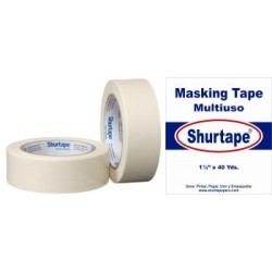 Cinta Adhesiva Shurtape Multiuso de 1 1/2" x 40 yardas Shurtape