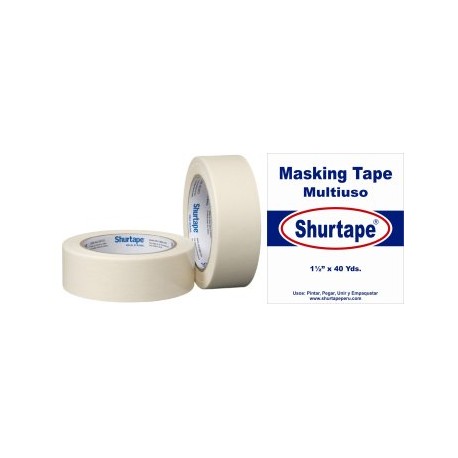 Cinta Adhesiva Shurtape Multiuso de 1 1/2" x 40 yardas Shurtape