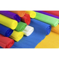 PAPEL CREPE COLORES VARIADOS 180CM X 50CM PAQUETE X 10 PLIEGO